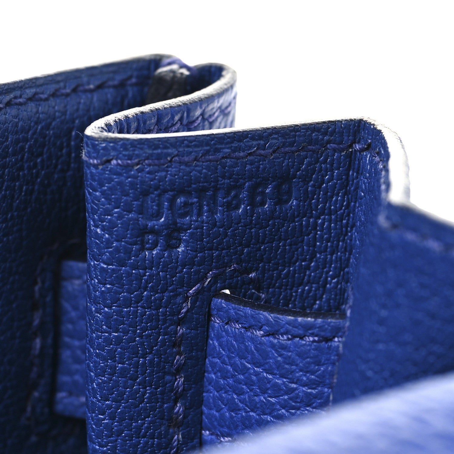 Hermes Togo Kelly Retourne 28 Bleu Royal 7 of 12