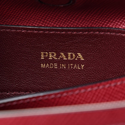 Prada Saffiano Cuir Large Double Bag Fuoco 6 of 12