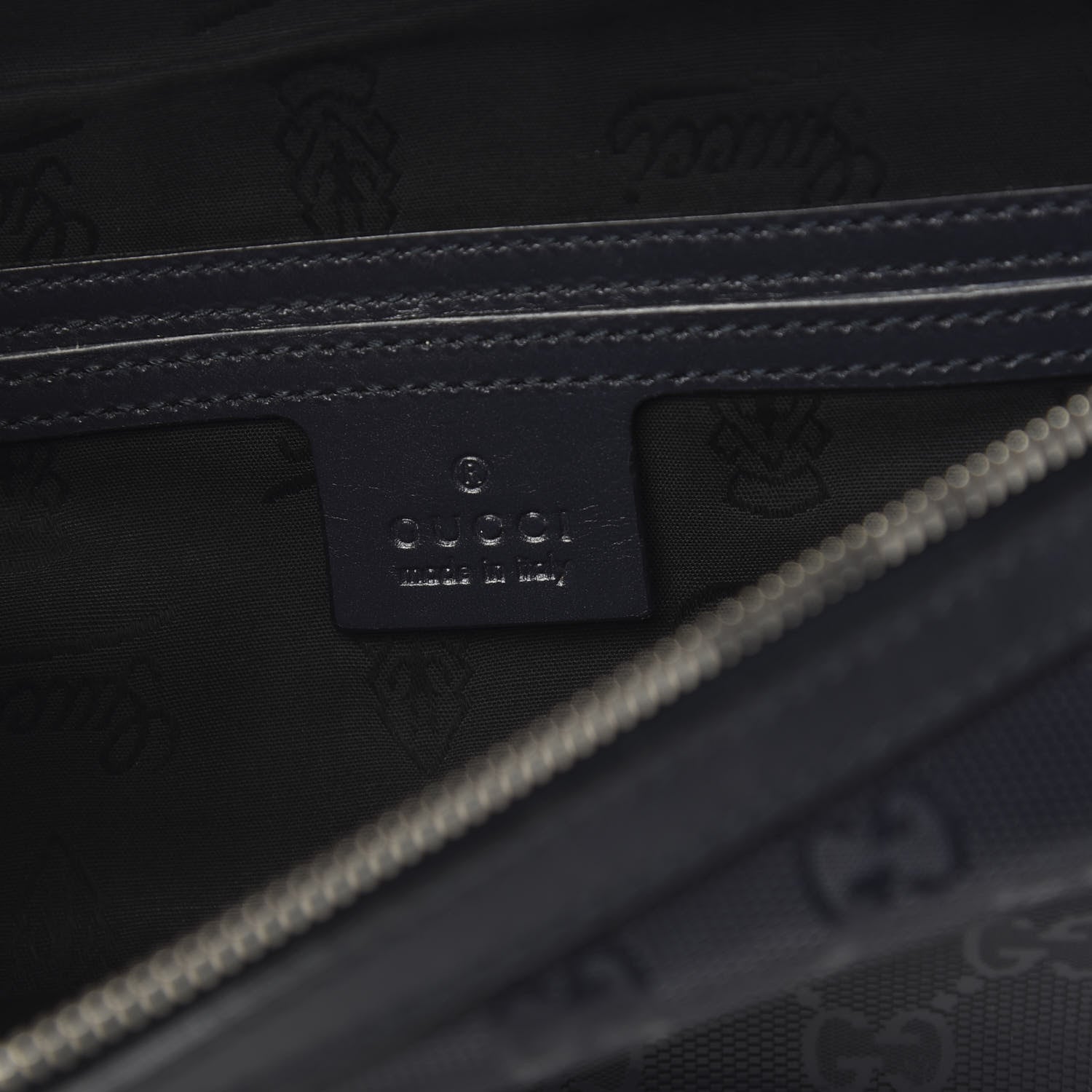 Gucci Imprime Monogram Belt Bag Navy 5 of 13