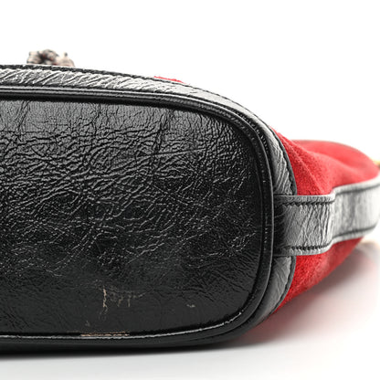 Gucci Suede Patent Medium Dionysus Bucket Bag Red 10 of 14