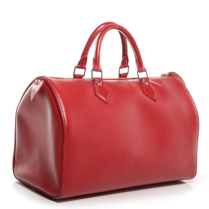 Louis Vuitton Epi Speedy 30 Rouge 3 of 9