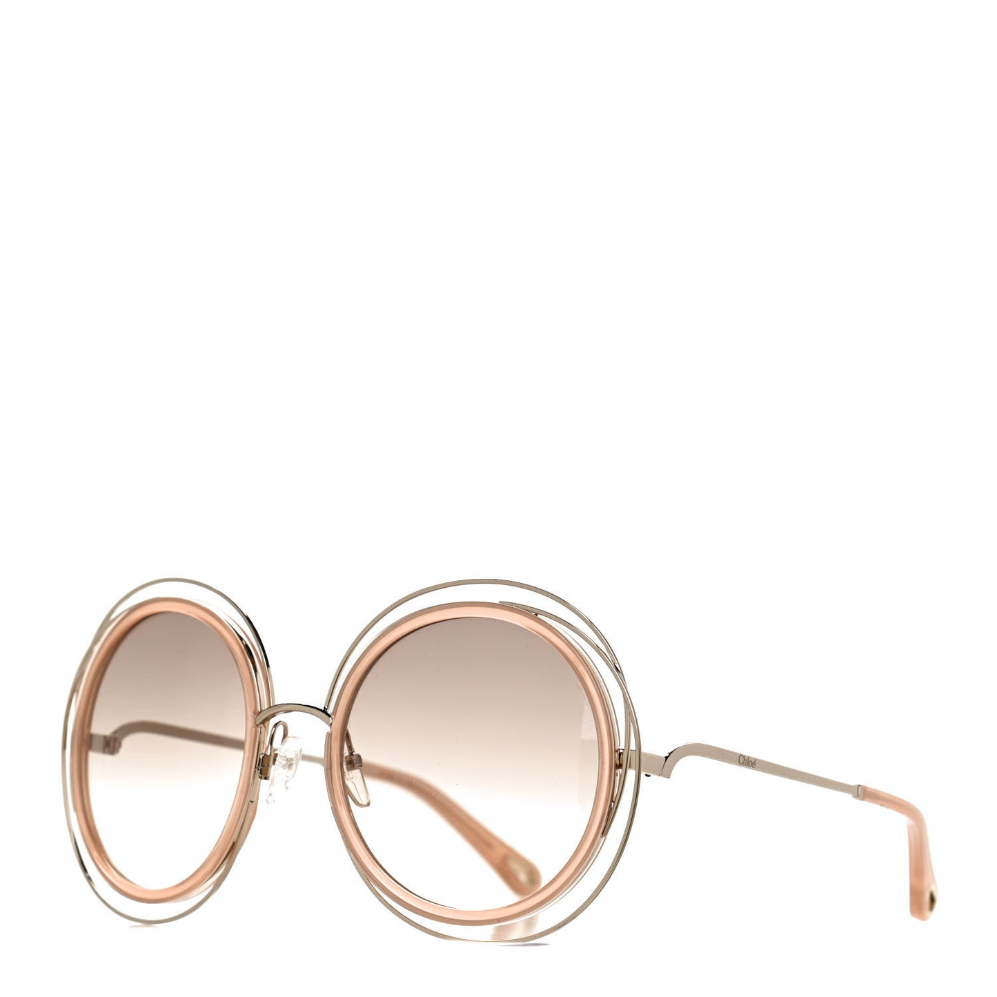 Oversized Round Carlina Sunglasses CE120SD Peach Pink
