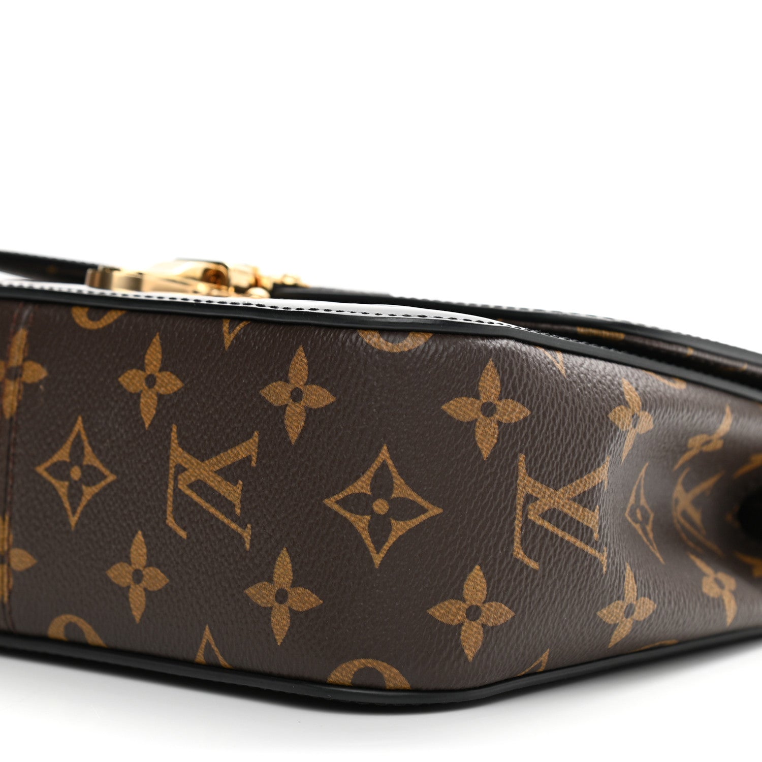 Louis Vuitton Patent Calfskin Monogram Cherrywood BB Black 9 of 11