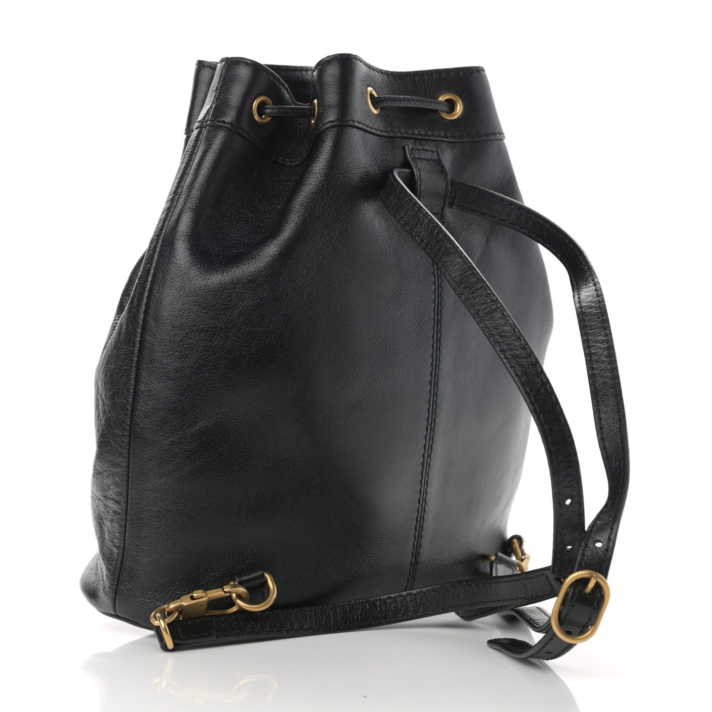 Piuma Lux Energy Medium Re(Belle) Convertible Bucket Bag Black