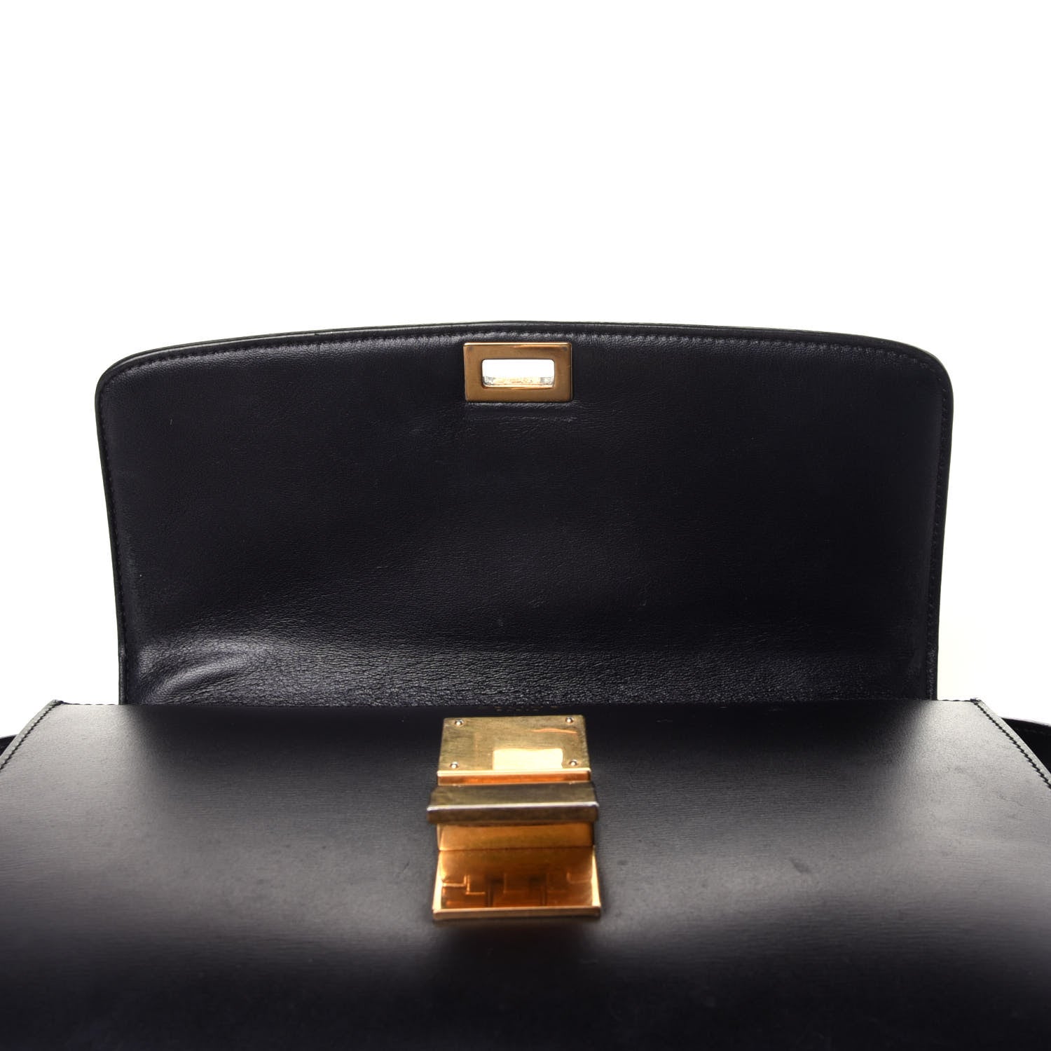 Celine Box Calfskin Medium Classic Box Flap Bag Black 11 of 12