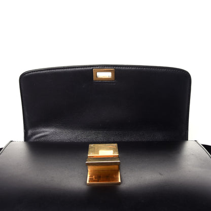 Celine Box Calfskin Medium Classic Box Flap Bag Black 11 of 12