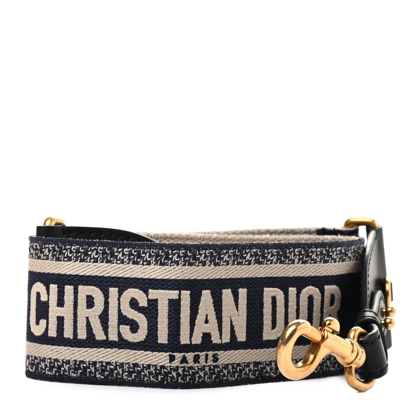 Canvas Embroidered Adjustable Shoulder Strap Blue