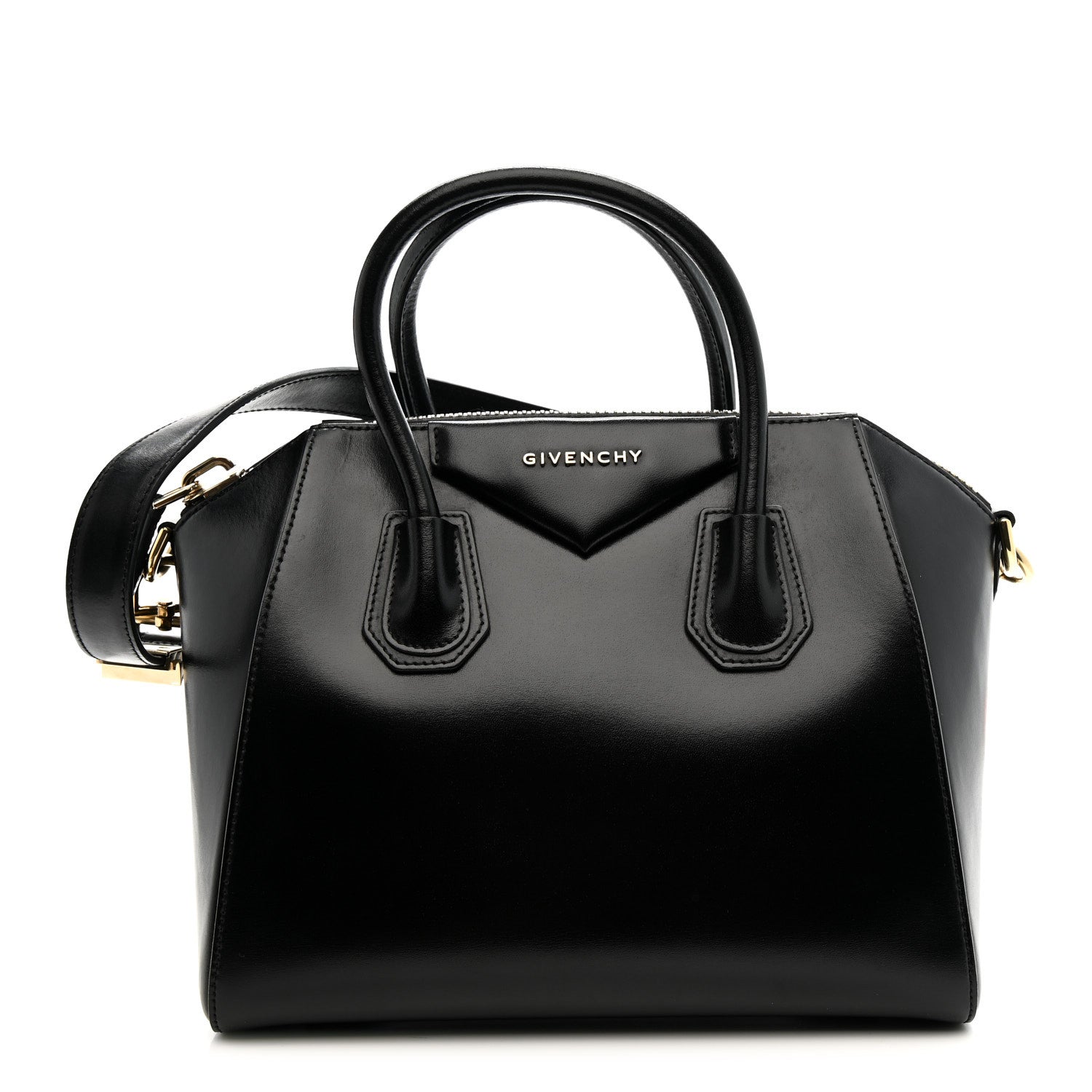 Givenchy Shiny Lord Calfskin Small Antigona Black 1 of 12