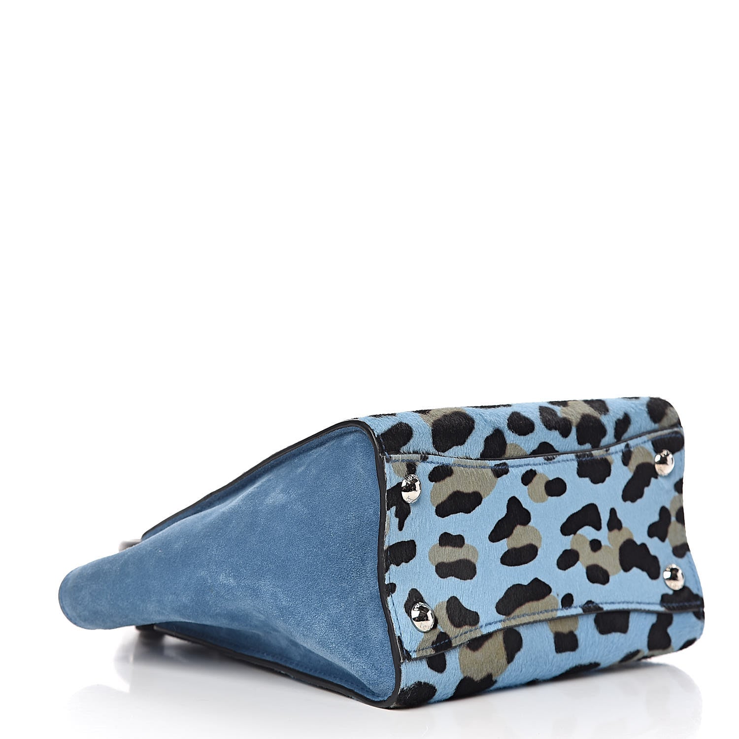 Prada Calf Hair Suede Leopard Print Mini Twin Pocket Tote Mare