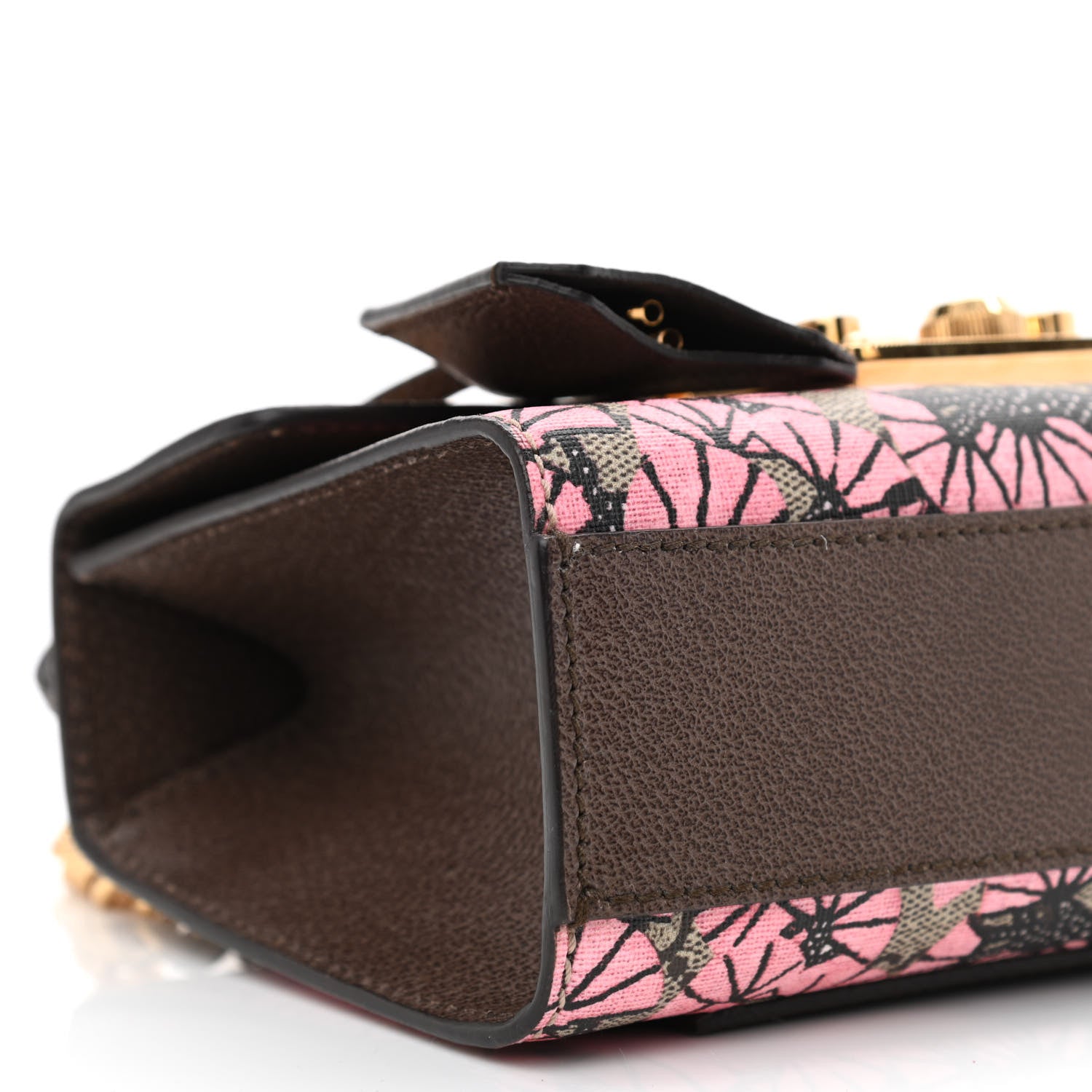 Gucci GG Supreme Monogram Bengal Small Padlock Shoulder Bag Beige Pink 9 of 10
