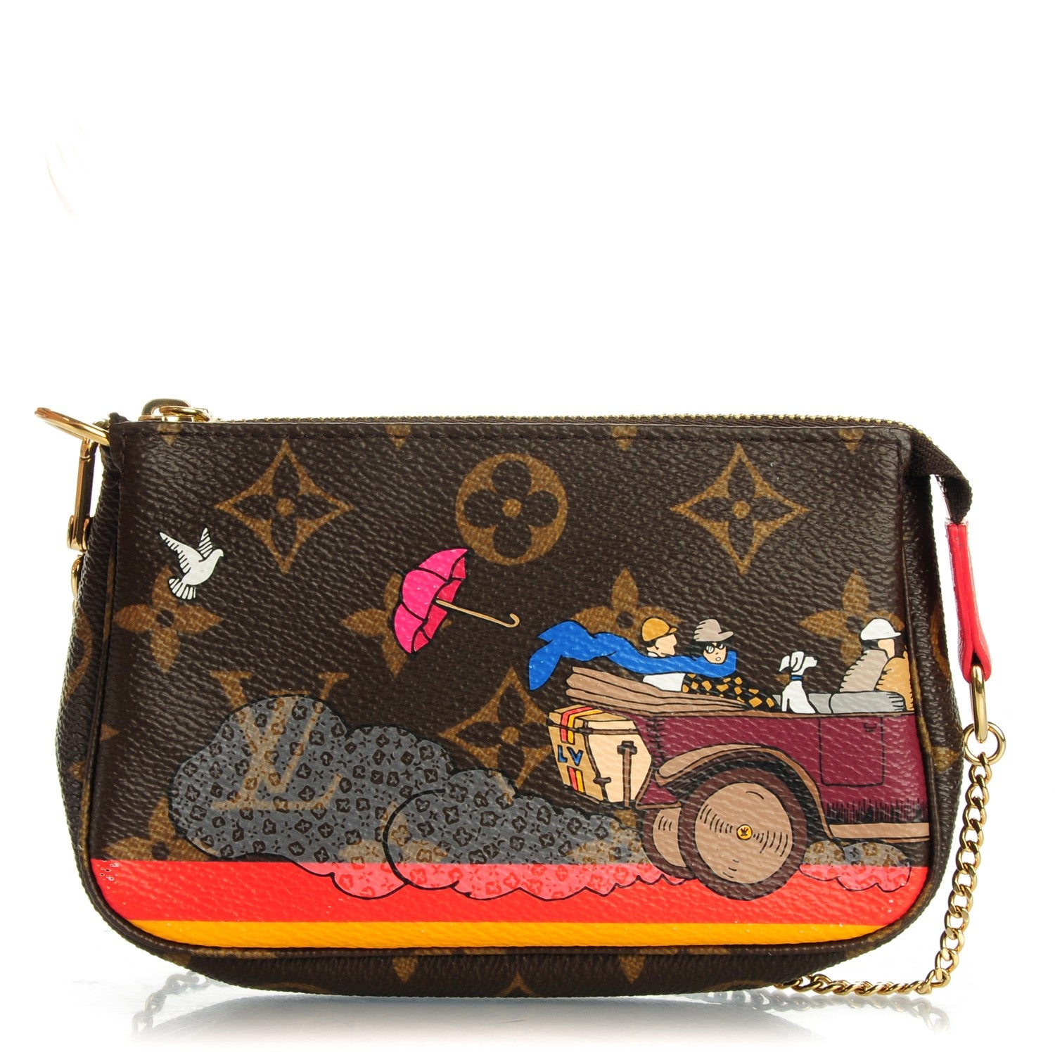 Louis Vuitton Monogram 2015 Christmas Animation Mini Pochette Accessories 1 of 7