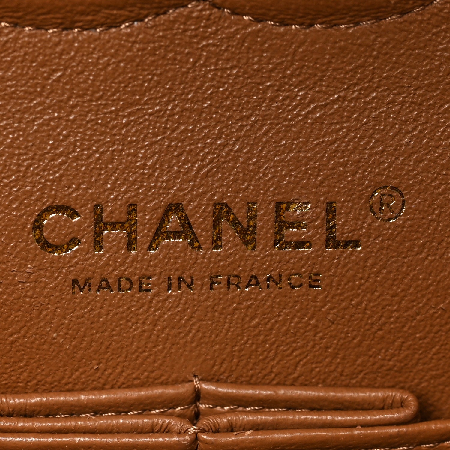 Chanel Lambskin Quilted Medium Double Flap Brown 6 of 10