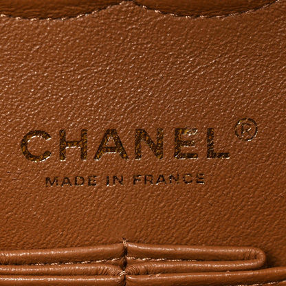 Chanel Lambskin Quilted Medium Double Flap Brown 6 of 10