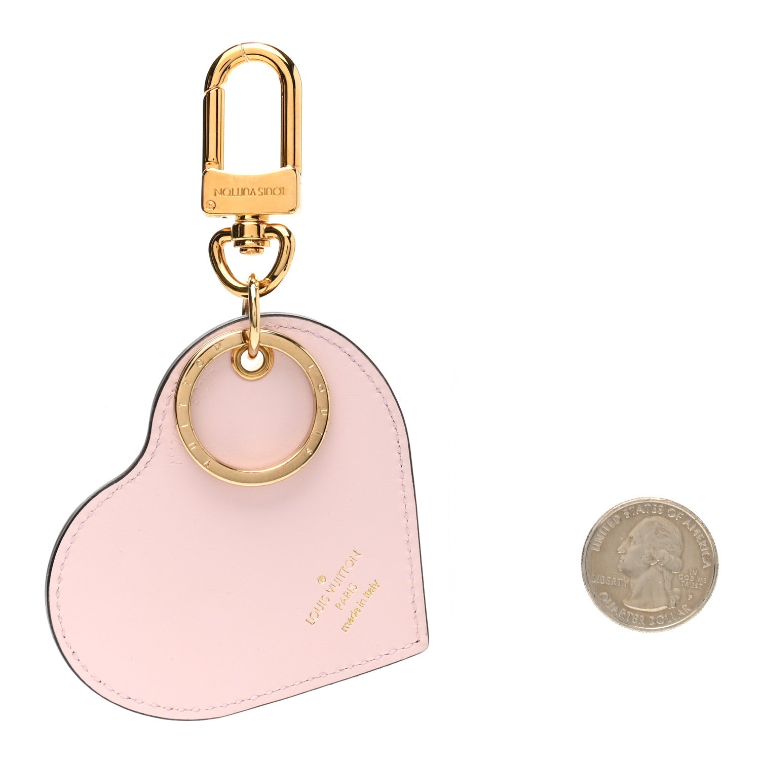 Louis Vuitton Vernis Degrade Heart Bag Charm Pink 2 of 5