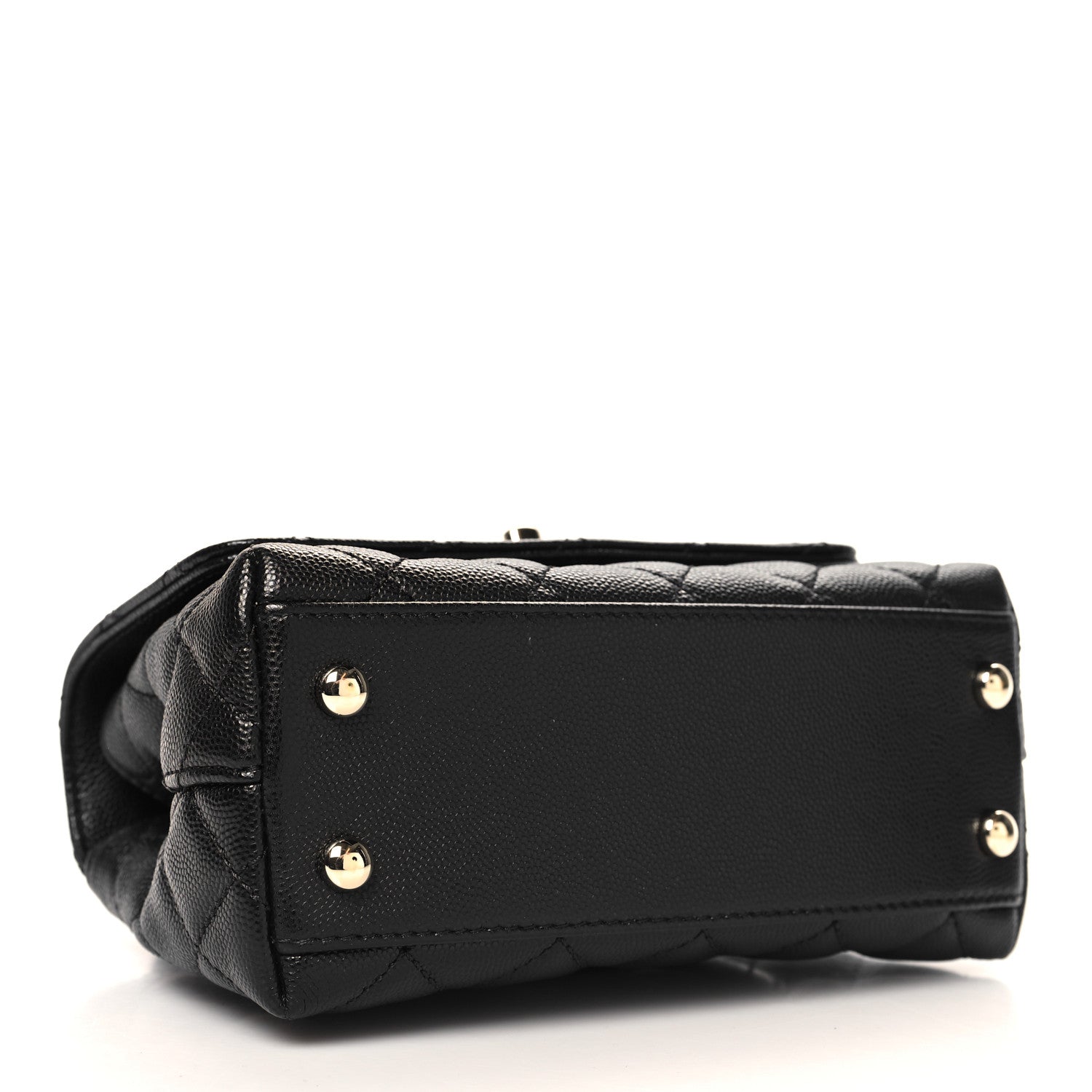 Chanel Caviar Quilted Extra Mini Coco Handle Flap Black 4 of 11