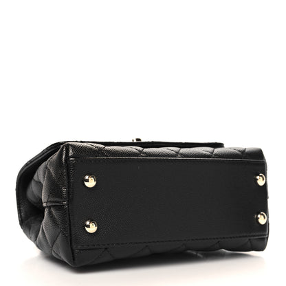 Chanel Caviar Quilted Extra Mini Coco Handle Flap Black 4 of 11