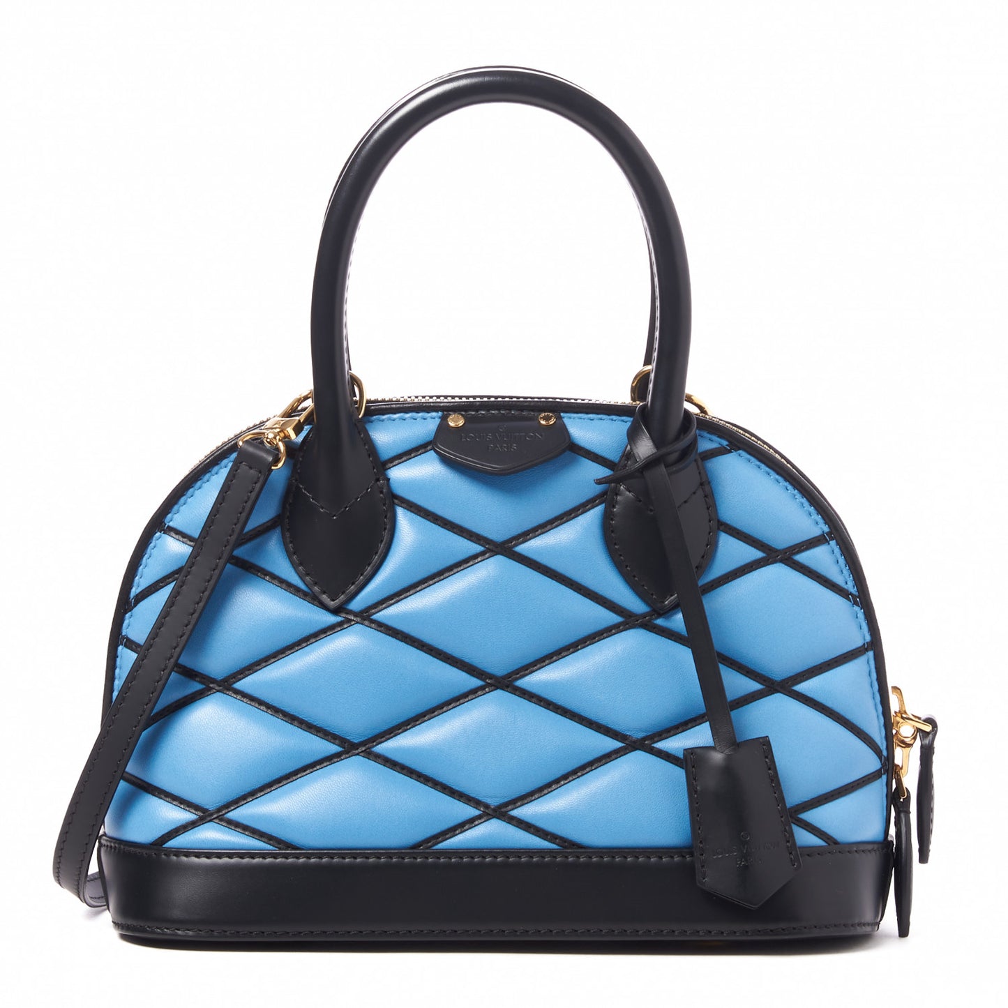 Lambskin Malletage Alma BB Bleuet
