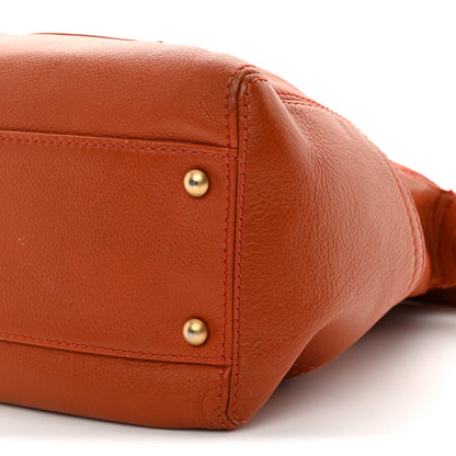 Chanel Calfskin Timeless CC Shoulder Bag Orange 10 of 17