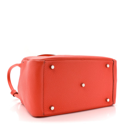 Hermes Taurillon Clemence Lindy 30 Rouge Pivoine 4 of 11