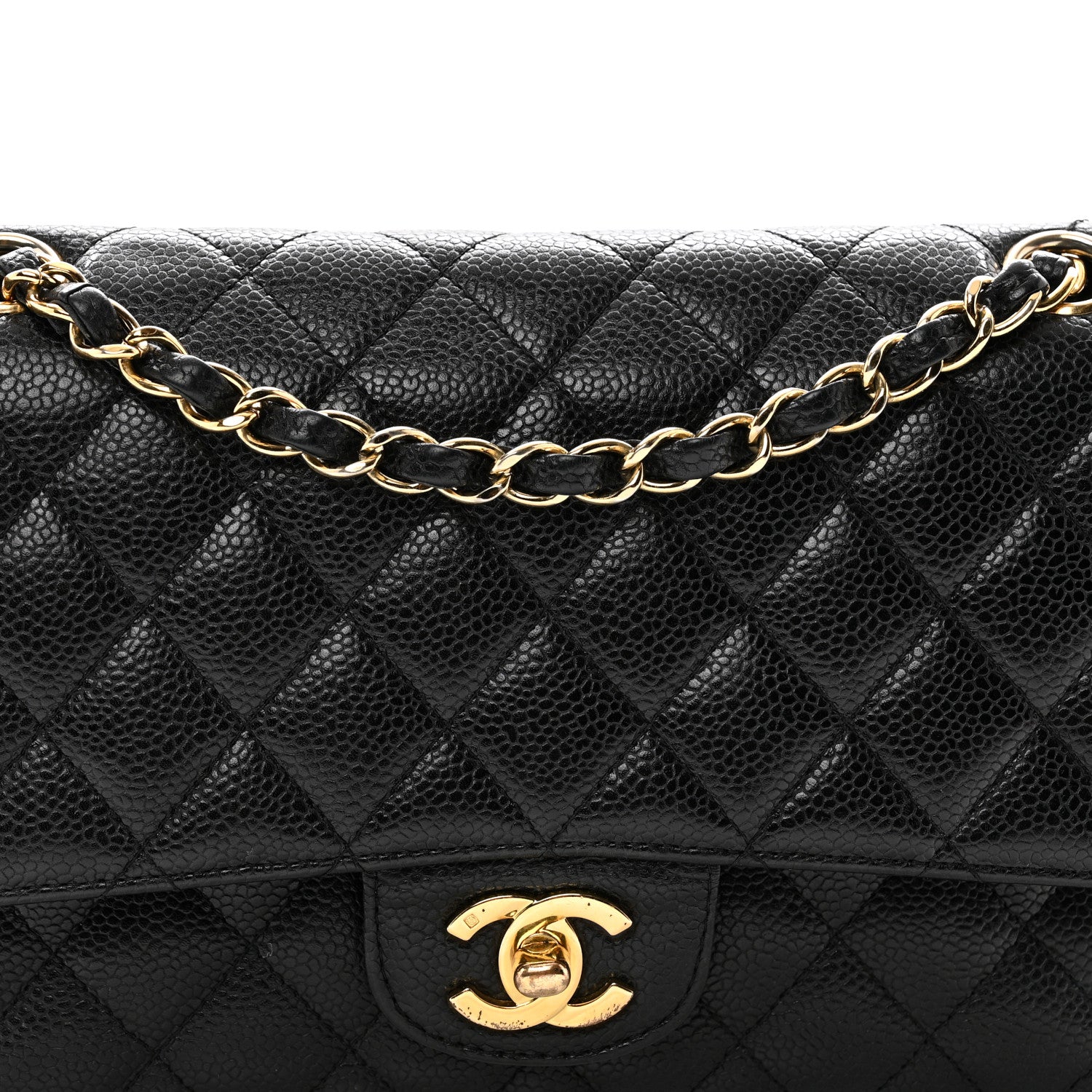 Chanel Caviar Quilted Medium Double Flap Black 5 of 11