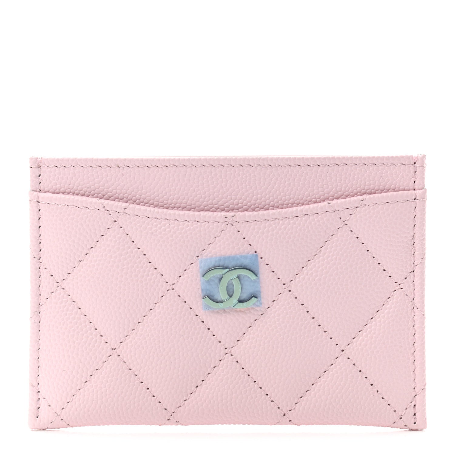 Chanel Caviar Quilted Card Holder Light Pink 1 of 8