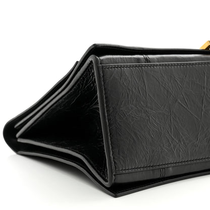 Balenciaga Crushed Calfskin Medium Crush Chain Bag Black 8 of 11