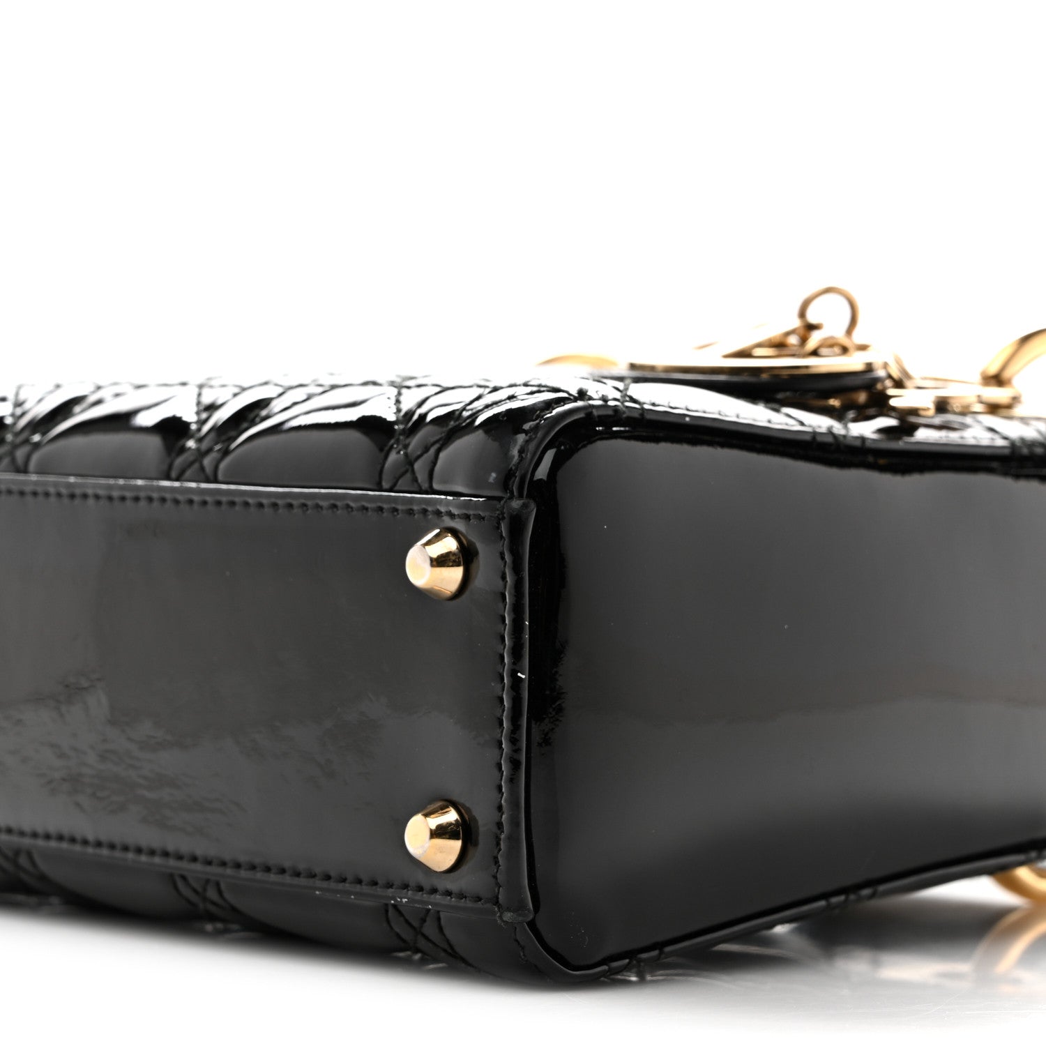 Christian Dior Patent Cannage Mini Lady Dior Black 10 of 13