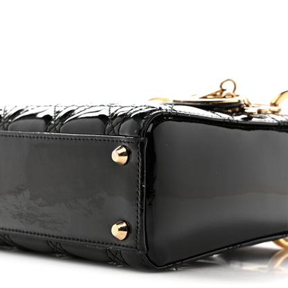 Christian Dior Patent Cannage Mini Lady Dior Black 10 of 13