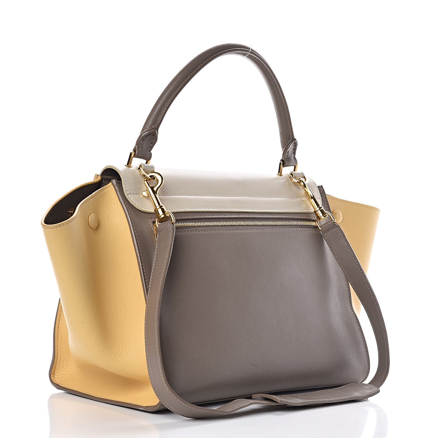 Smooth Calfskin Medium Tri-Color Trapeze Butter