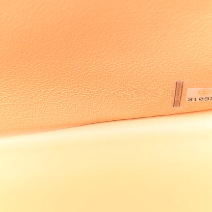 Chanel Lambskin Quilted Mini Rectangular Flap Pink Yellow 9 of 11