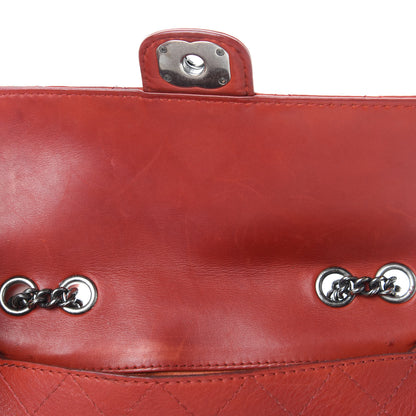 Chanel Calfskin Stitched Medium CC Sellier Flap Red 15 of 21