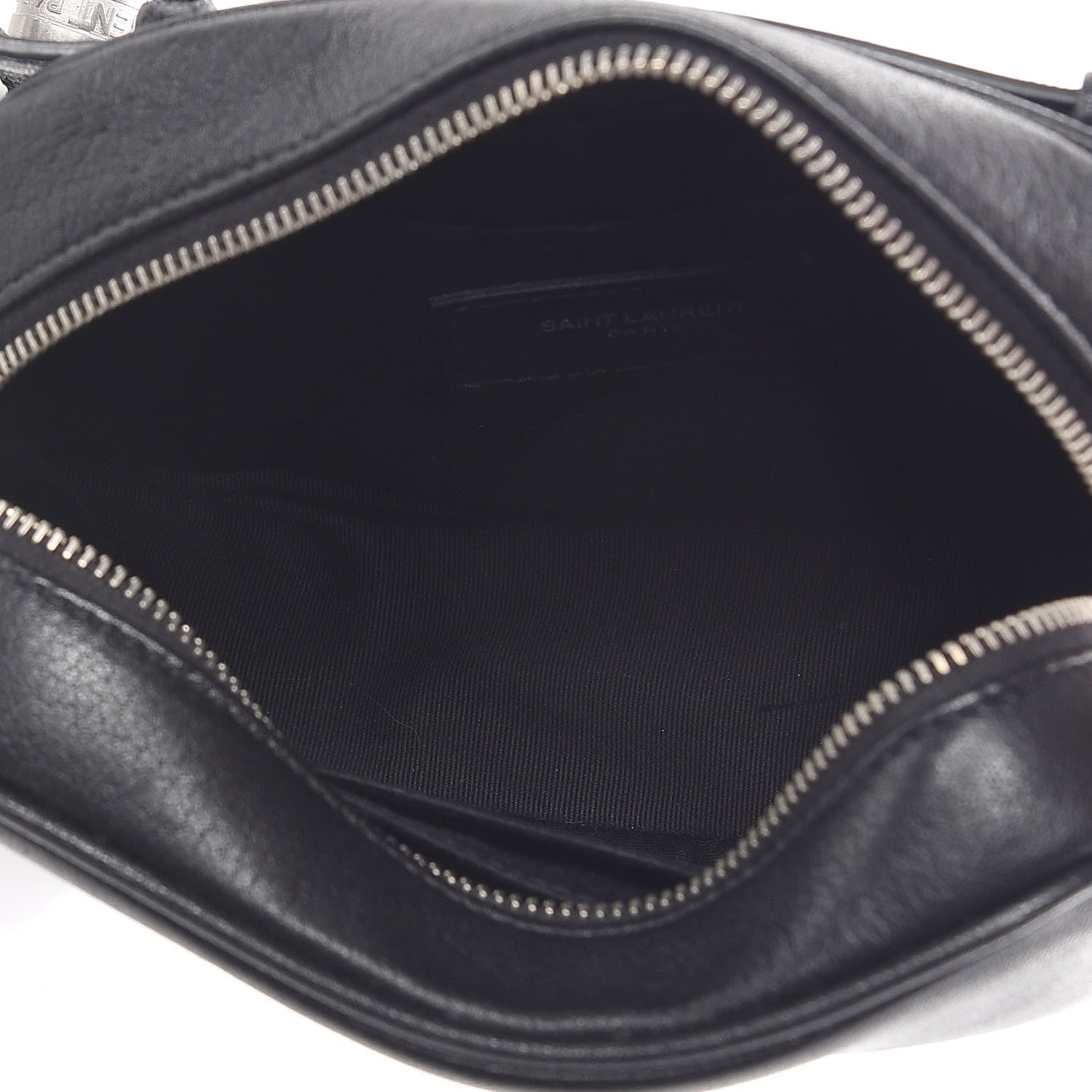 Saint Laurent Lambskin Monogram Lou Belt Bag Black 5 of 9