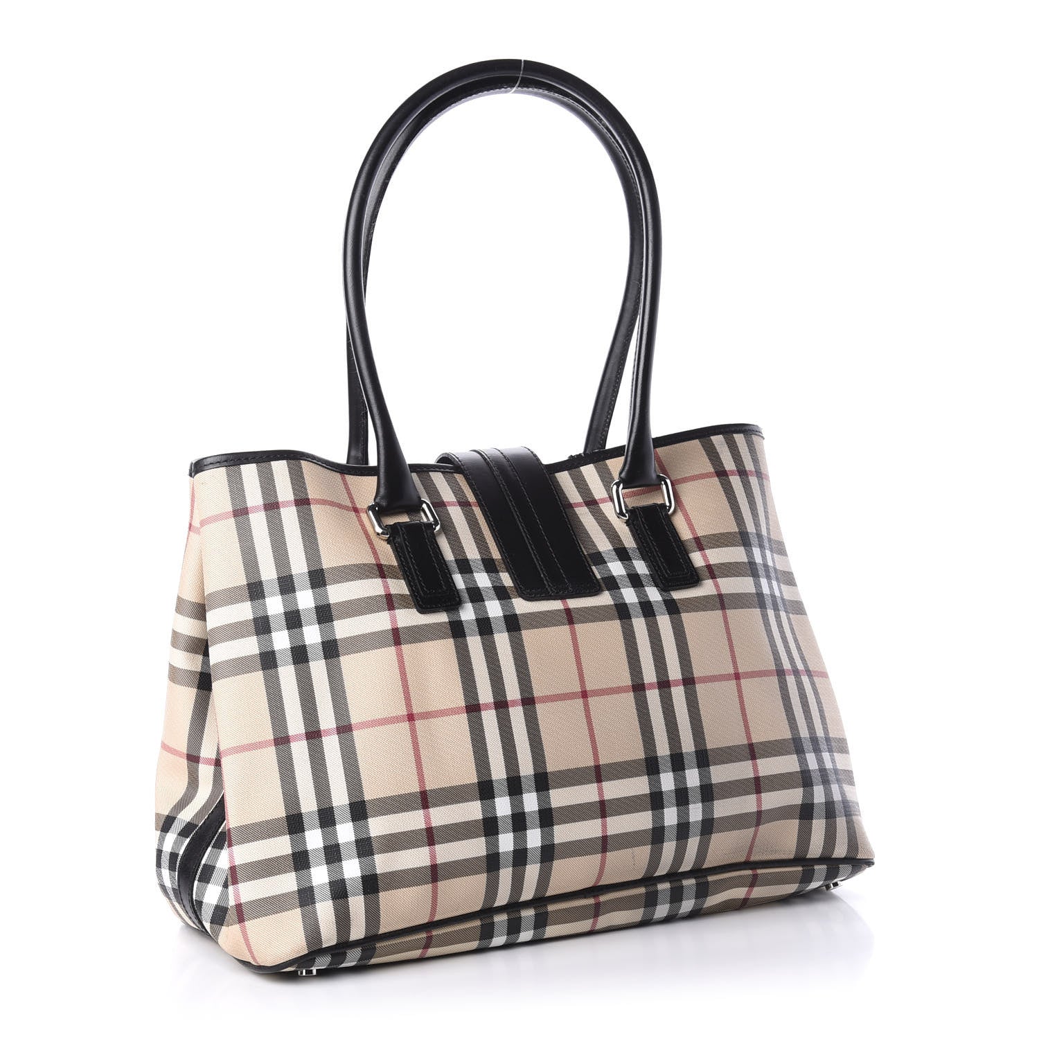 Burberry House Check Buckle Tote Black 3 of 13