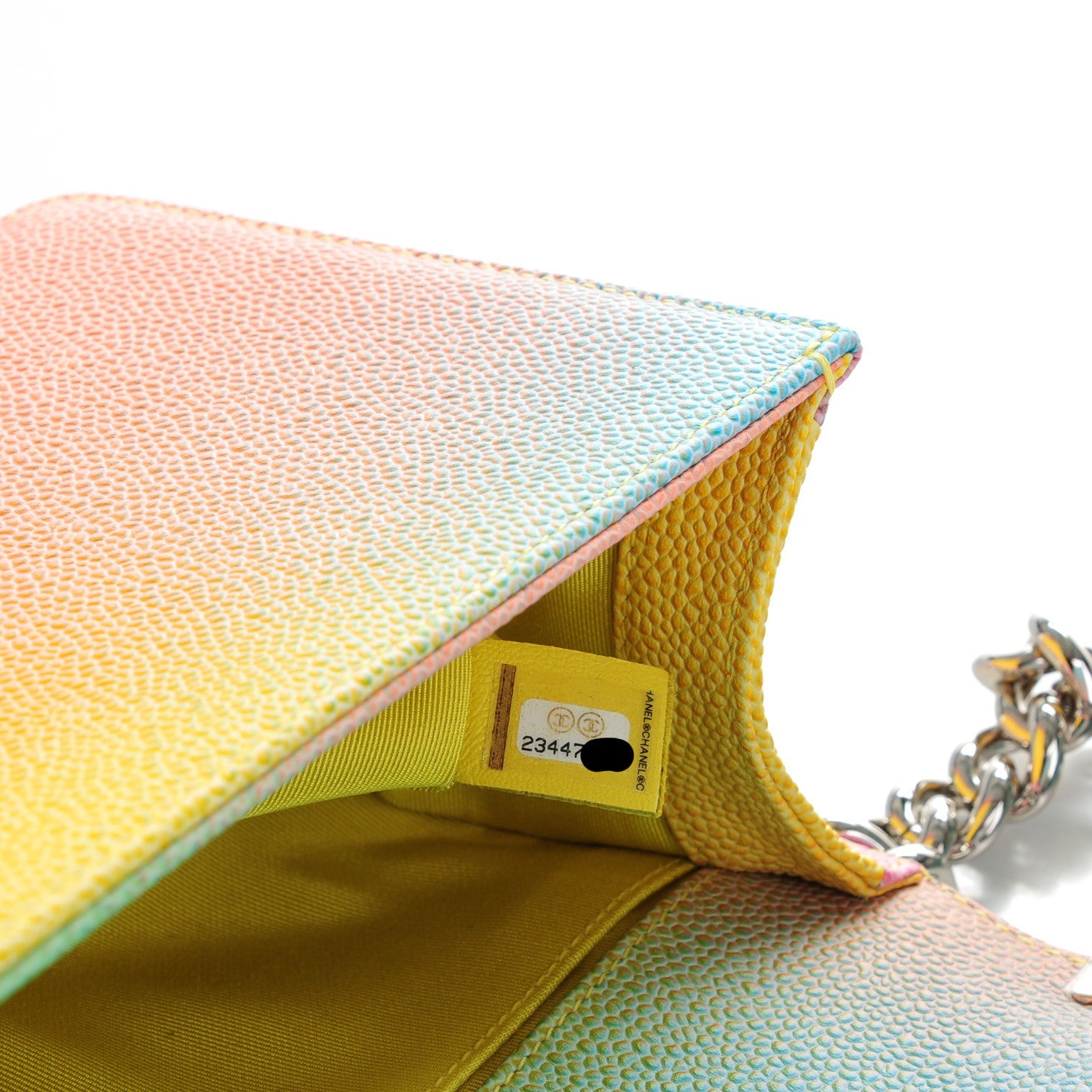 Chanel Caviar Quilted Medium Cuba Rainbow Boy Flap Multicolor 8 of 8