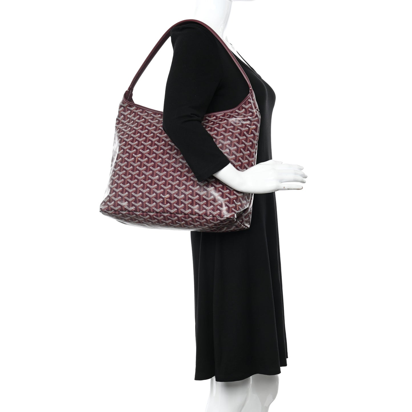 Goyardine Boheme Hobo Burgundy