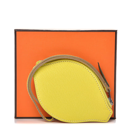 Hermes Chevre Mysore Tutti Frutti Citron Coin Purse Charm Lime 9 of 9
