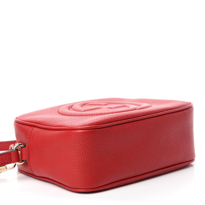 Gucci Pebbled Calfskin Small Soho Disco Bag Tabasco Red 4 of 10