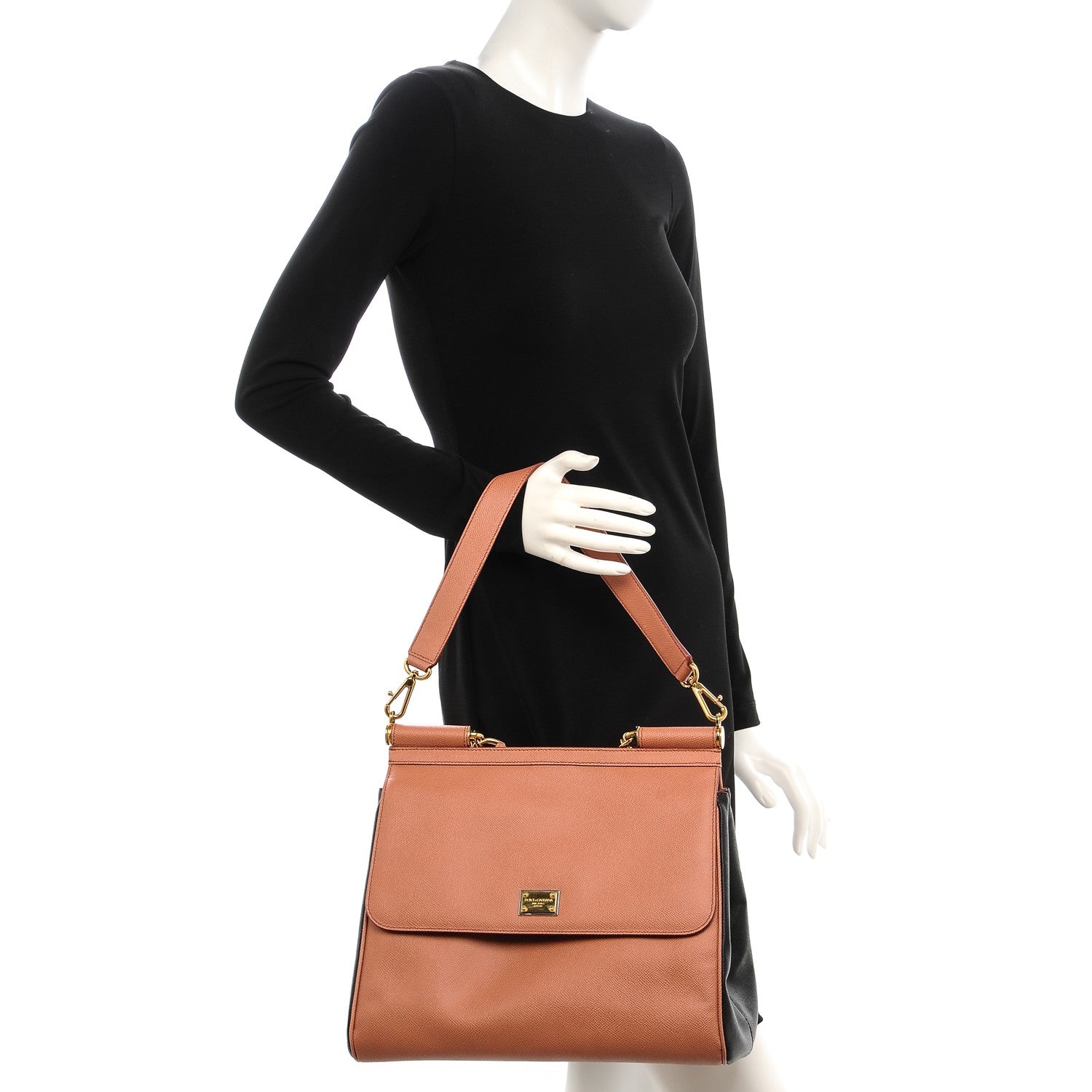 Dolce & Gabbana Dauphine Large Miss Sicily Satchel Fard Nero Black 2 of 6