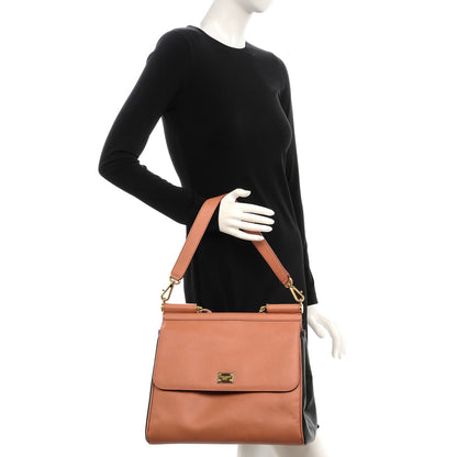 Dolce & Gabbana Dauphine Large Miss Sicily Satchel Fard Nero Black 2 of 6
