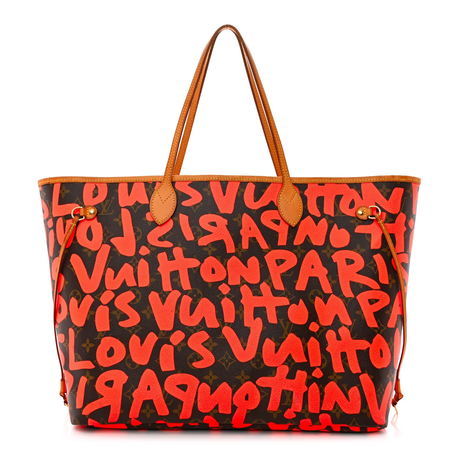 Louis Vuitton Monogram Graffiti Neverfull GM Orange 1 of 15