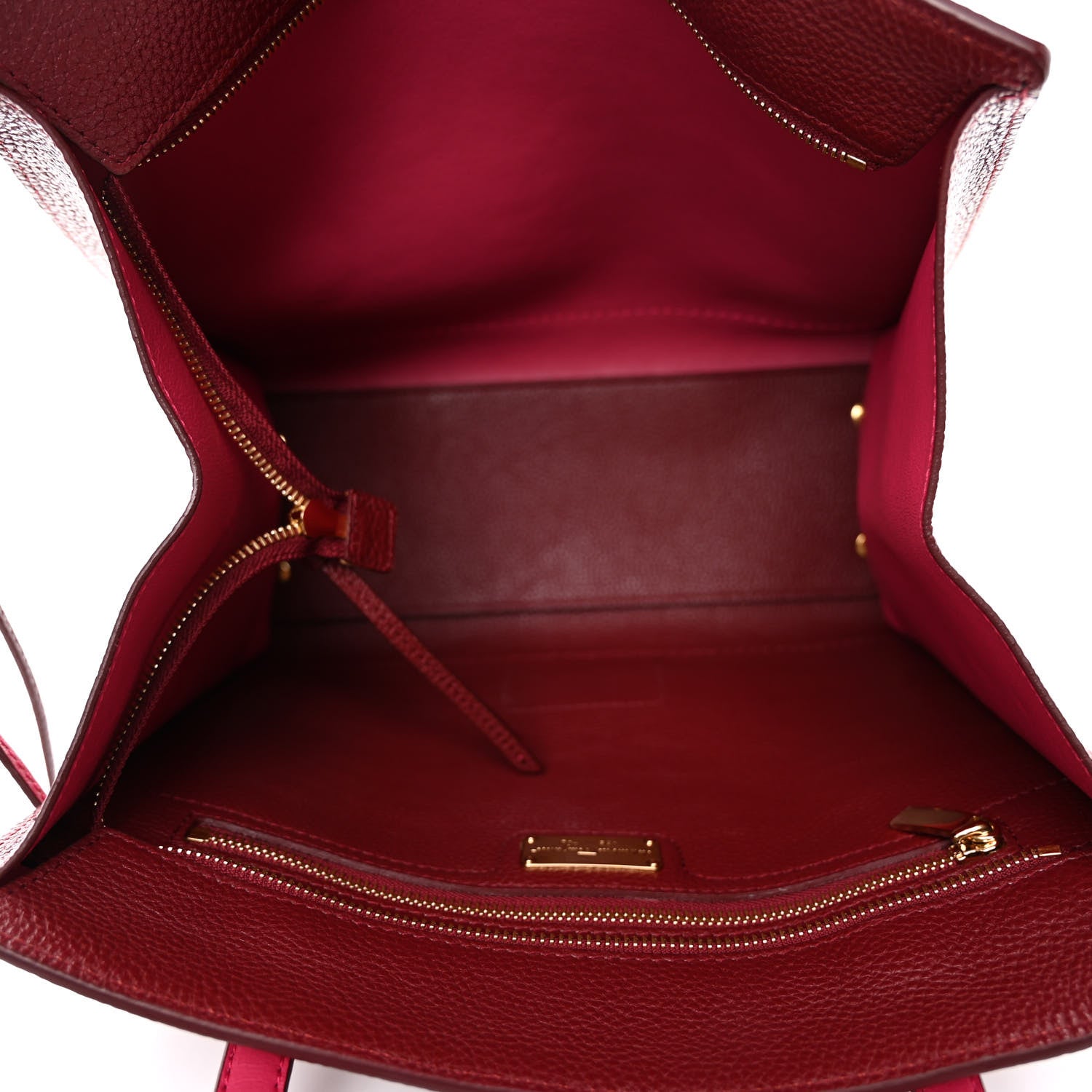 Salvatore Ferragamo Calfskin Double Handle Medium Amy Tote Framboise 5 of 9