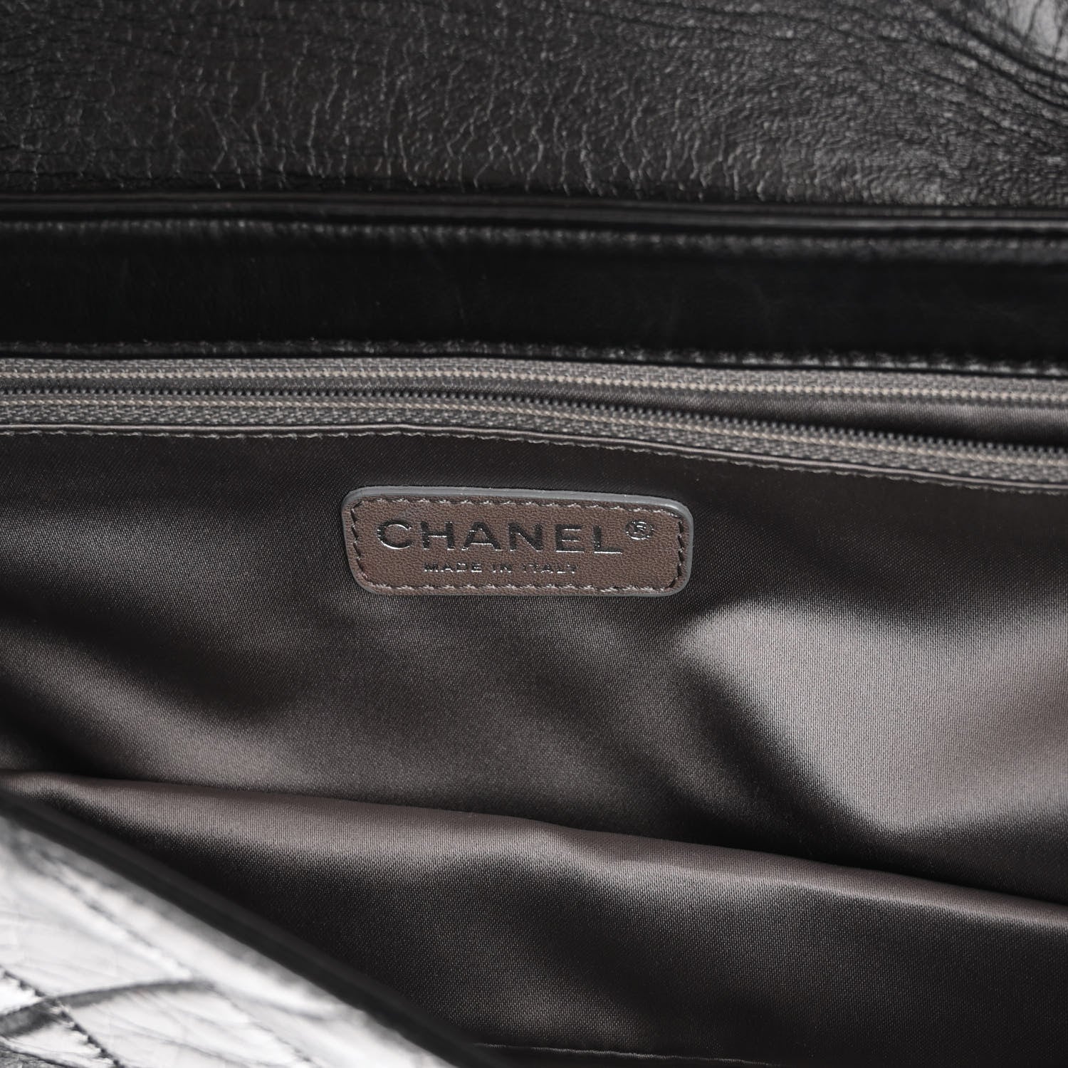Chanel Lambskin East West Mademoiselle Flap Black 6 of 9