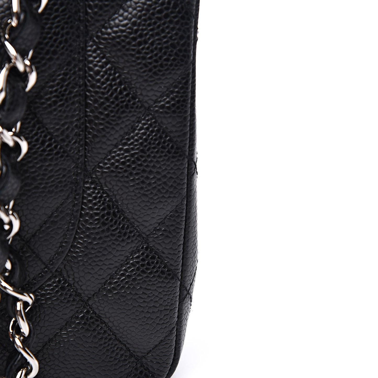 Caviar Quilted Jumbo Single Flap Black
