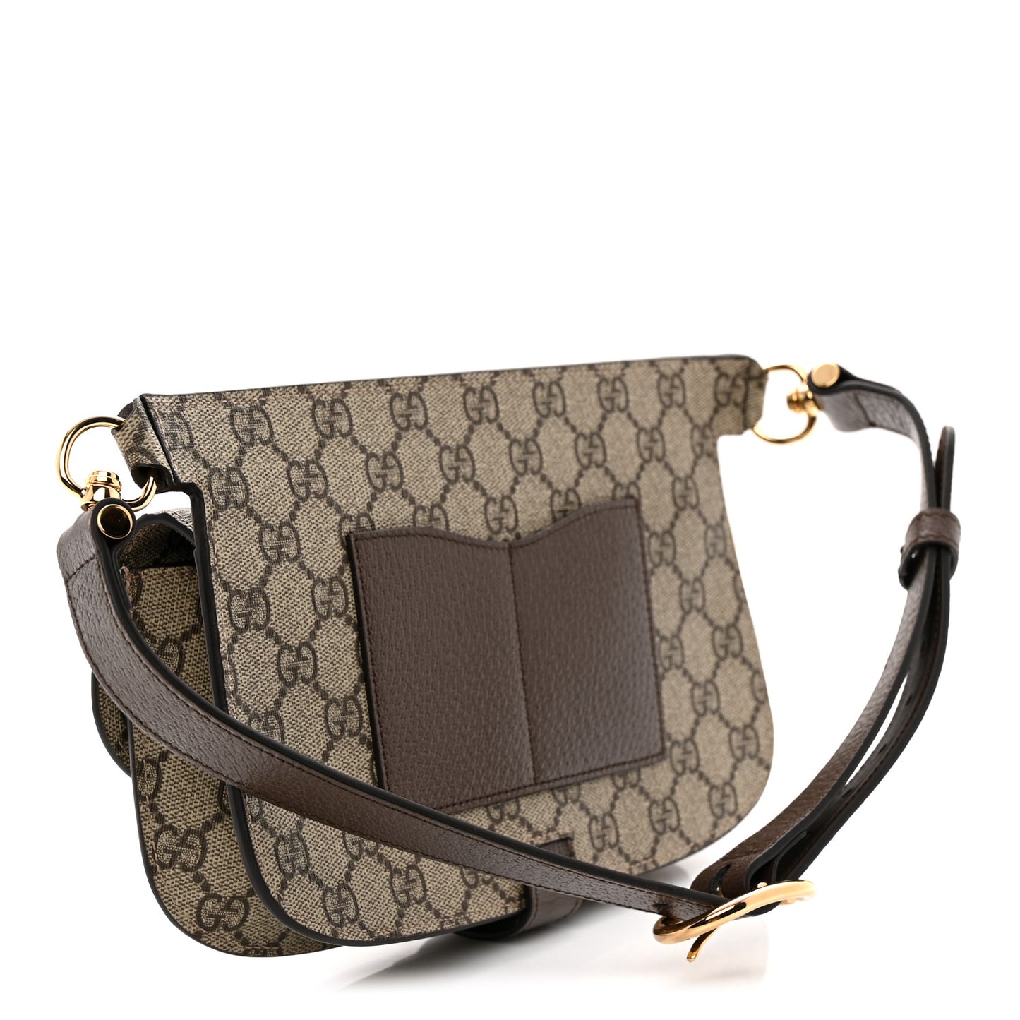 GG Supreme Monogram Textured Dollar Calfskin Blondie Belt Bag  Beige Ebony New Acero