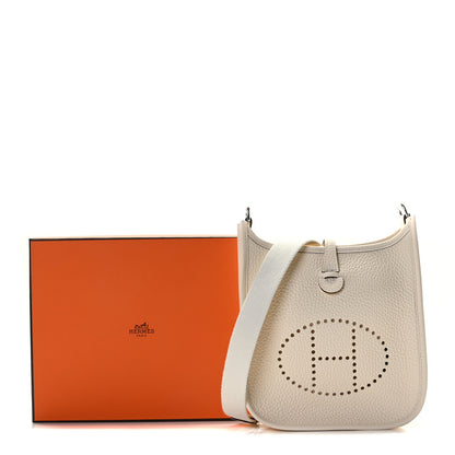 Hermes Taurillon Clemence Amazone Evelyne TPM Nata Craie 8 of 8