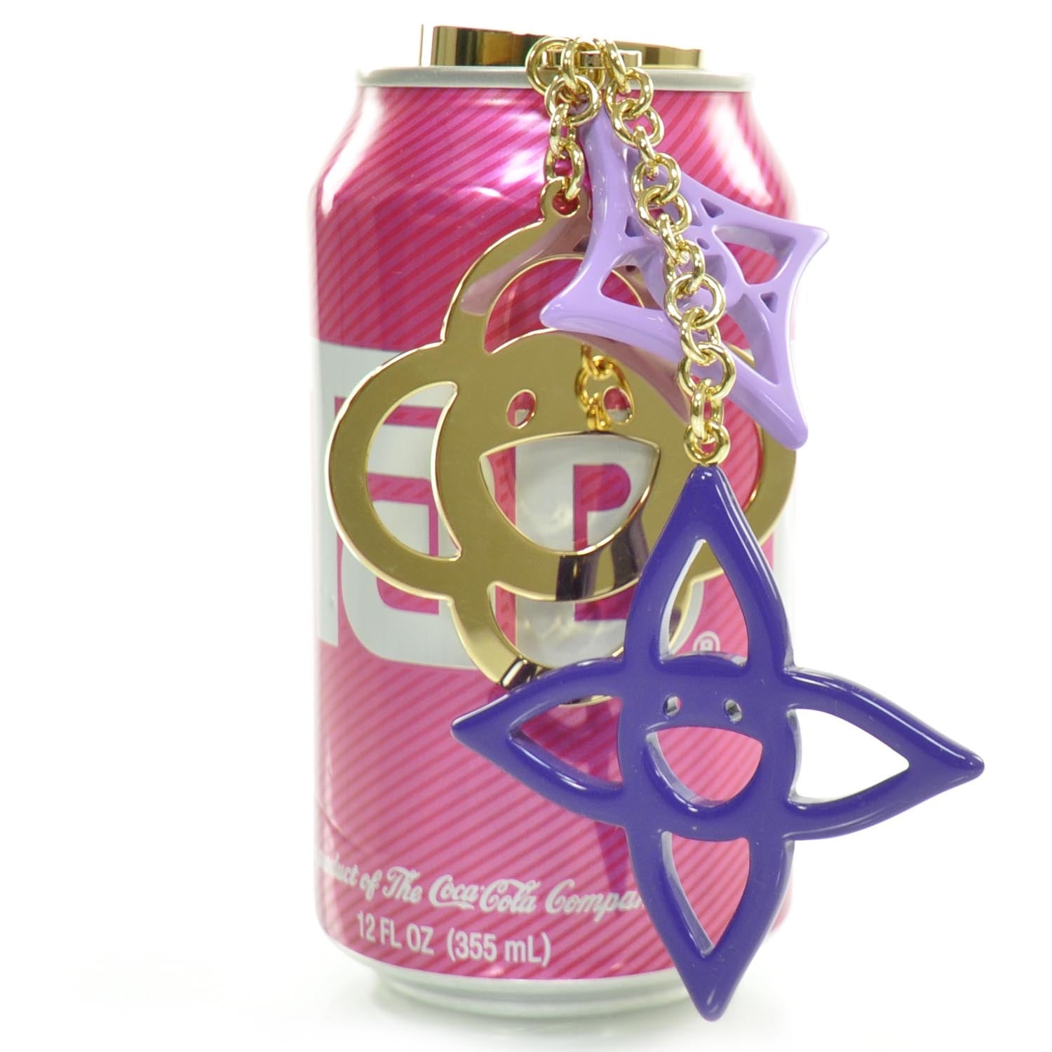 Louis Vuitton Brass Enamel Cosmic Blossom Bag Charm Violet 4 of 4