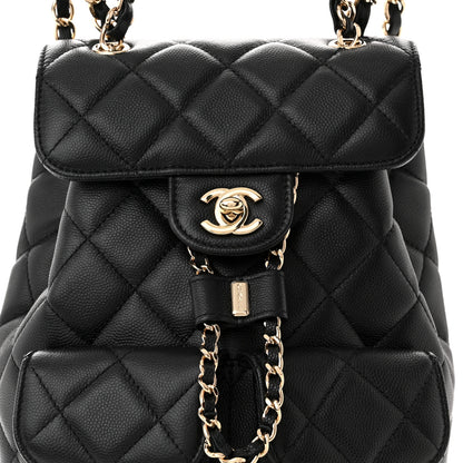 Chanel Caviar Quilted Pockets Backpack Black 7 of 9
