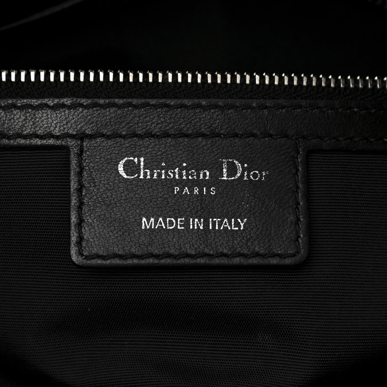 Christian Dior Lambskin Cannage Granville Polochon Black 6 of 11