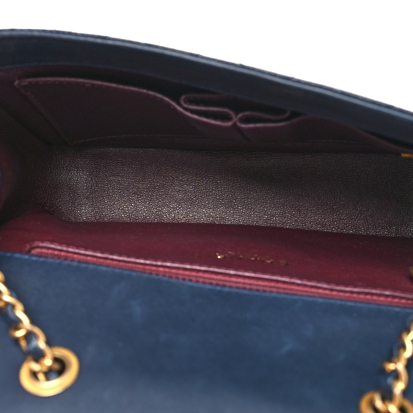 Caviar Quilted Small CC Filigree Flap Navy