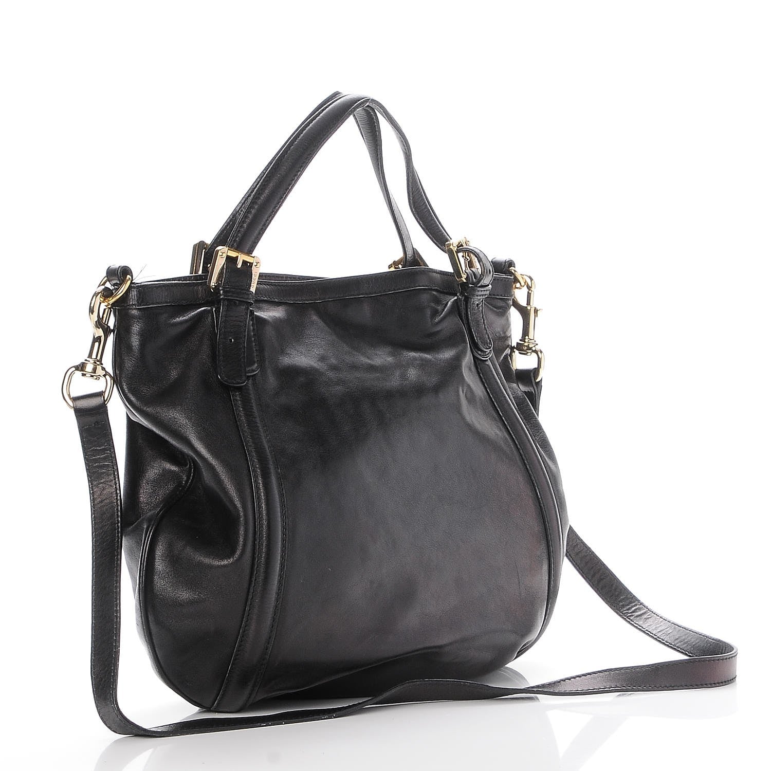 Gucci Calfskin Medium Britt Bag Black 4 of 10